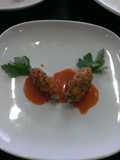 Multi- grain croquet w/ carrot sauce