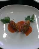 Multi- grain croquet w/ carrot sauce