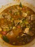 Ensopado de carne com quiabo
