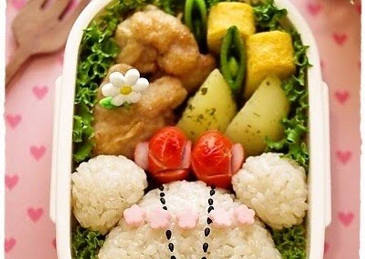 &quot;Bear's School&quot; Jacky Character Bento