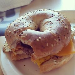 A picture of breakfast sammie.
