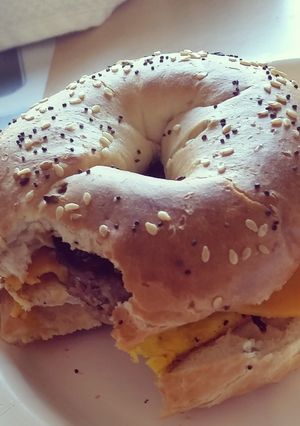 A picture of breakfast sammie.