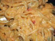A picture of chicken spaghetti