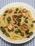 Aiba’s Edamame Peperoncino Pasta with Dried Edamame