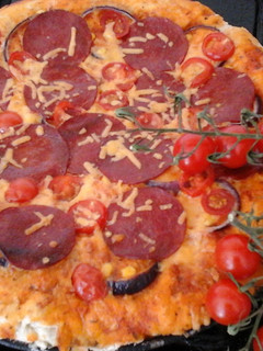 A picture of My Pepperoni style pizza.