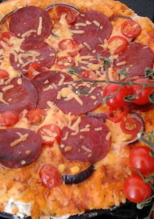 A picture of My Pepperoni style pizza.
