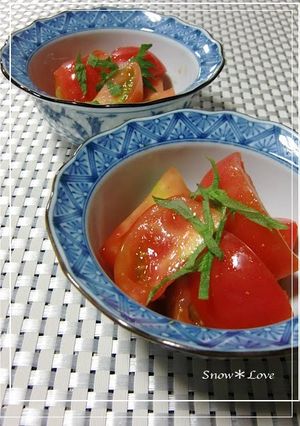 A picture of Tomato Salad with Japanese Mustard.