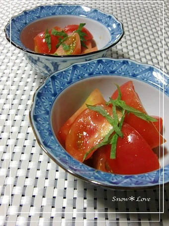 Easy Ways Make|Recipe} Tomato Salad with Japanese Mustard, Appealing