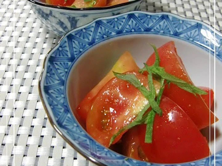 Easy Ways Make|Recipe} Tomato Salad with Japanese Mustard, Appealing