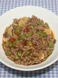 Aiba’s Mapo Edamame with Dried Edamame and Dried Shimeji Mushrooms