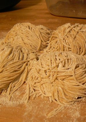 A picture of Handmade Ramen Noodles Part 2.