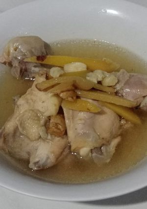Foto resep Ayam jahe / kuah ayam Jahe