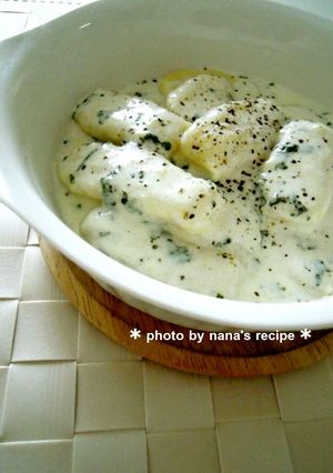 A picture of Firm and Tender Potato Gnocchi with Cream Sauce.