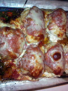 A picture of Brenda's Cream Cheese Filled Chicken.