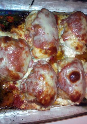 A picture of Brenda's Cream Cheese Filled Chicken.