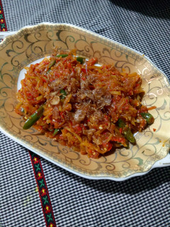 Foto resep Tumis pepaya muda pedas manis