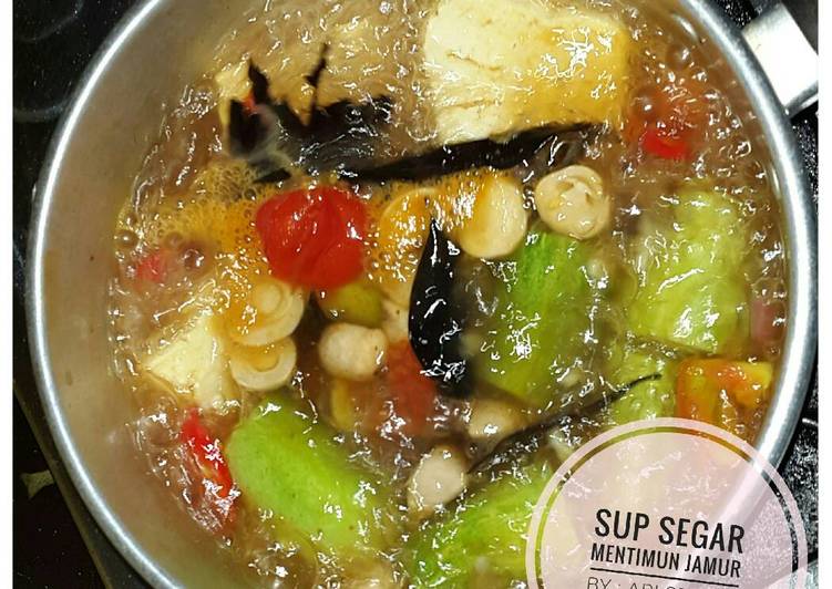 Resep Sup Segar Mentimun Jamur yang Lezat Sekali