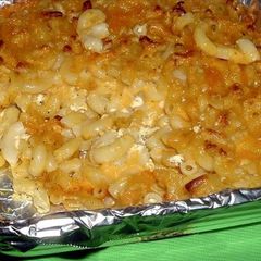 A picture of Grandmas Macaroni and Cheese.