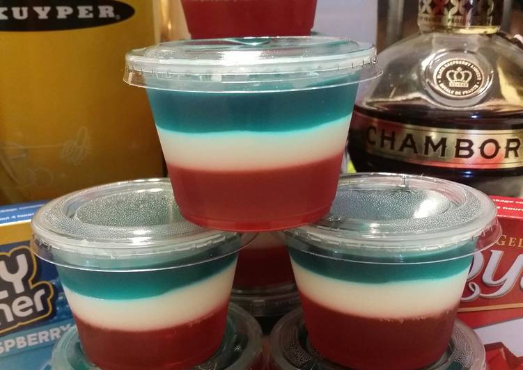 Recipe of Favorite Red, White & Blue Jello Shots