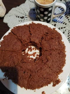 Una foto de Torta de chocolate en el microondas