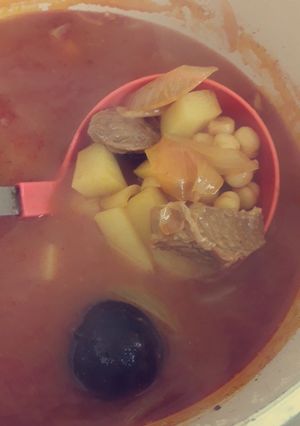 صورة لوصفة تشريب اللحم الاحمر 🍜