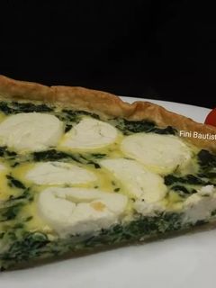 Una foto de Quiche de espinacas y queso de cabra
