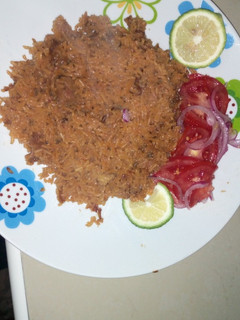 A picture of Simple pilau dish#4weekchallenge.