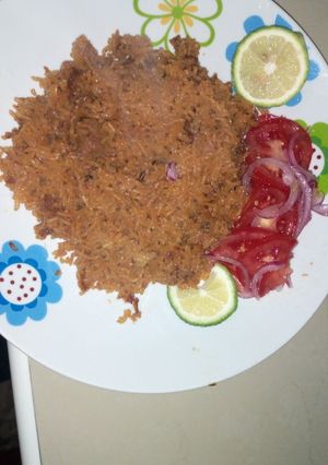 A picture of Simple pilau dish#4weekchallenge.