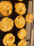 White chocolate peppermint pretzel cookies