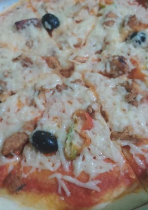 صورة لوصفة بيتزا 🍕🍕