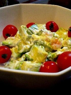 A picture of Avocado and Shrimp Salad.