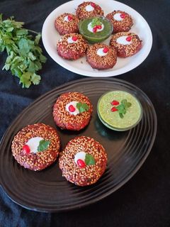 बीटरूट बनाना कटलेट(beetroot banana cutlet recipe in hindi) रेसिपी मुख्य फोटो