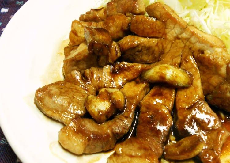 Recipe of Homemade A Taste of Yokkaichi–Super-Fast Pork Steak