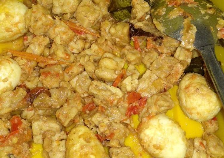 Balado tempe telur puyuh