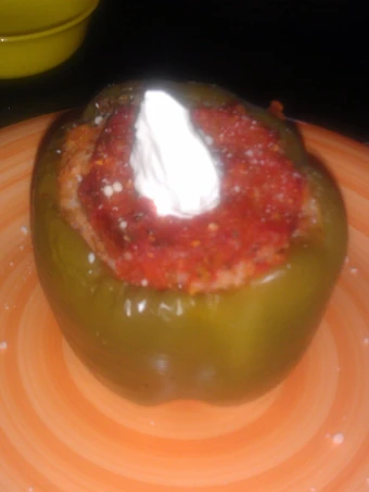 Easy Way Prepare sausage stuffed bell pepper the Delicious Appealing