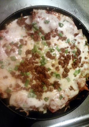 A picture of Candy's Delicious Enchiladas.