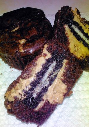 A picture of Brenda's Peanut butter Oreo Brownies.