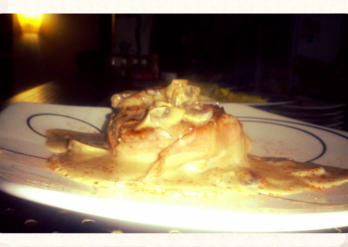 Filet Mignon with mushrooms sauce