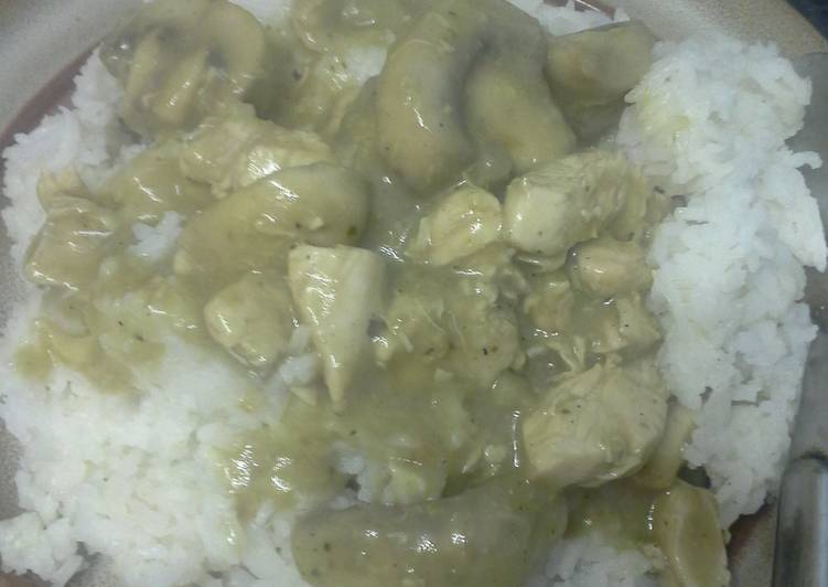 Green Curry Chicken and Mushroom