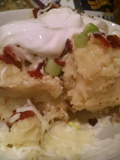 A picture of Delicious Loaded Mashed Potatoes.