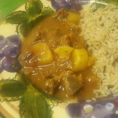 Lamb & sweet potato curry A picture of Lamb & sweet potato curry.