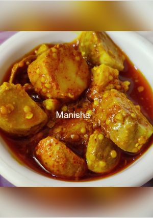 A picture of Jackfruit Seed Pickle(Kathal).