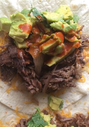 A picture of California Shredded Beef And Cheese Burritos.