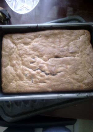 A picture of 2 ingredient blueberry cake.