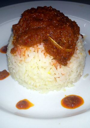 A picture of (Basic) Nasi Lemak (White Rice With Coconut Milk).