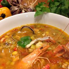A picture of Seafood Soup.