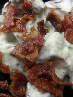 A picture of Bacon-Ranch Roasted Taters.