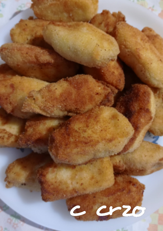 Una foto de Croquetas de bacalao con cebolla caramelizada