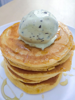 Foto resep Simple Pancake w/ Avocado Choco Ice Cream