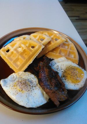 A picture of Waffles.